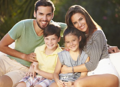 smiling family