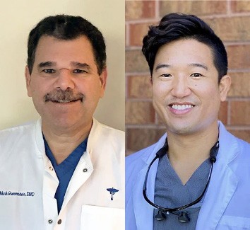 Dr. Greenstein and Dr. Nguyen smiling