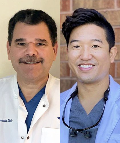 Dr. Greenstein and Dr. Nguyen smiling